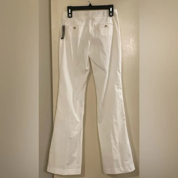 THEORY Max C NC Ritual Flare Pants in Optic White - Picture 3 of 6